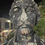Indignación en La Ciénaga de Barahona por vandalismo al busto de Juan Pablo Duarte