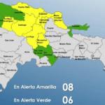 COE eleva a ocho las provincias en alerta amarilla por efectos de vaguada