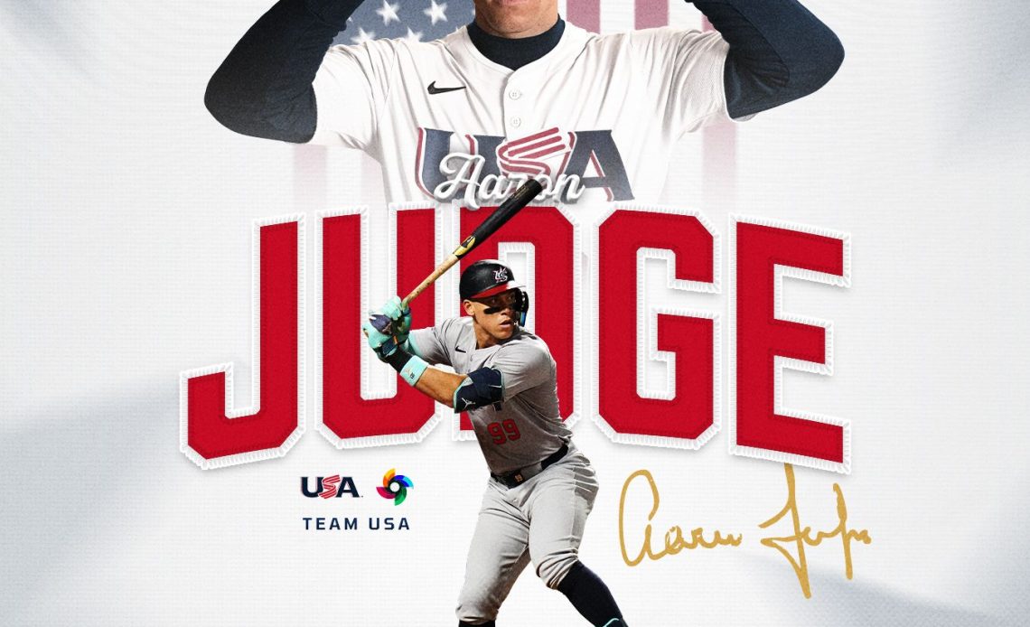 ”El Juez“ Aaron Judge será el capitán del equipo de EE. UU. en el Clásico Mundial de Béisbol 2026