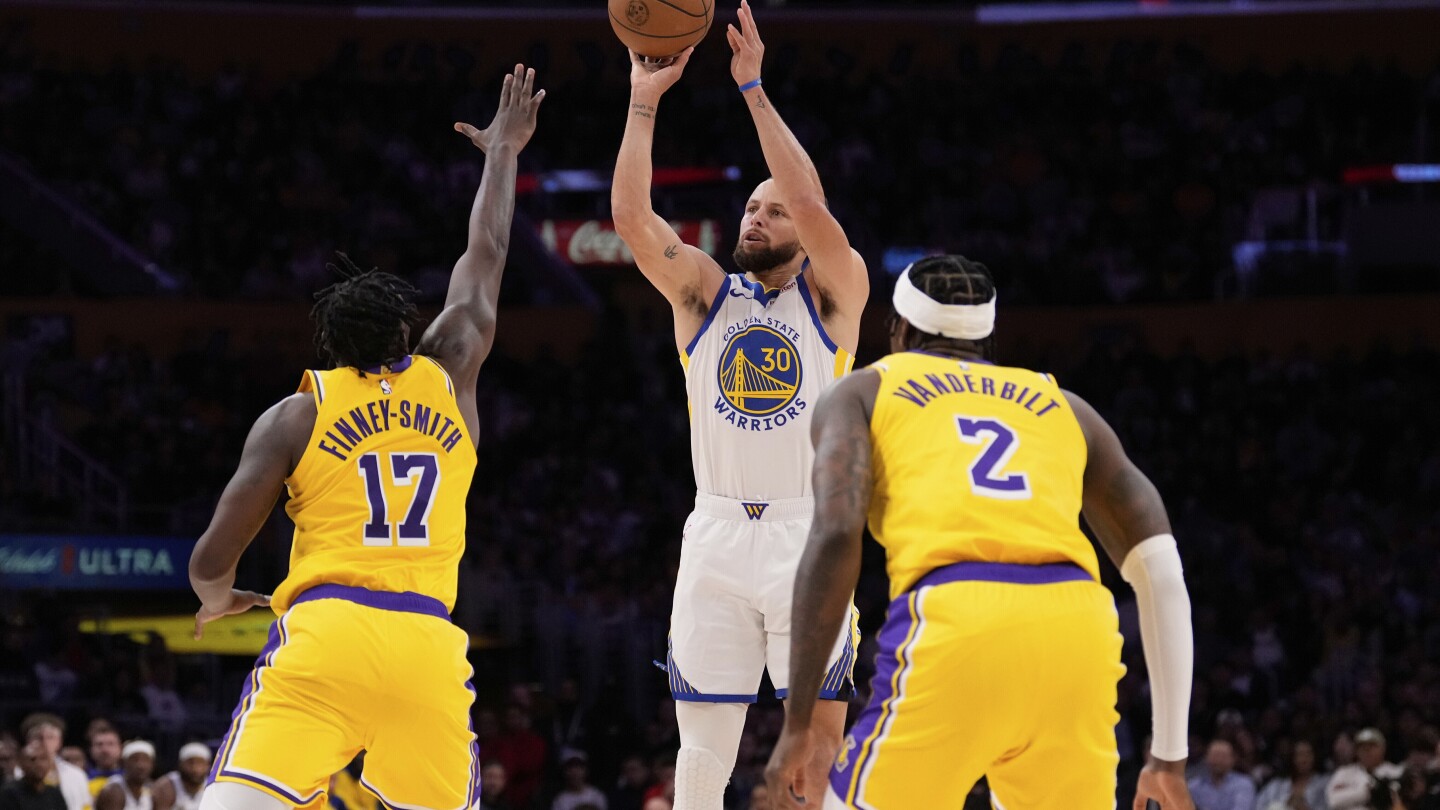 Los Warriors de Golden State vencen a Los Lakers de Los Ángeles 123-116