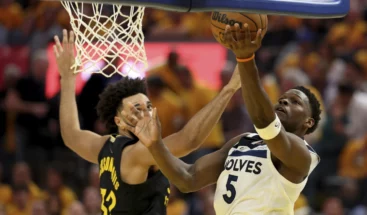 Timberwolves vencen a los Warriors sin Curry por tercer partido seguido y toman ventaja de 3-1
