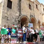 Dominicanos se manifiestan en apoyo a Gaza; exigen al Gobierno romper vínculos con Israel